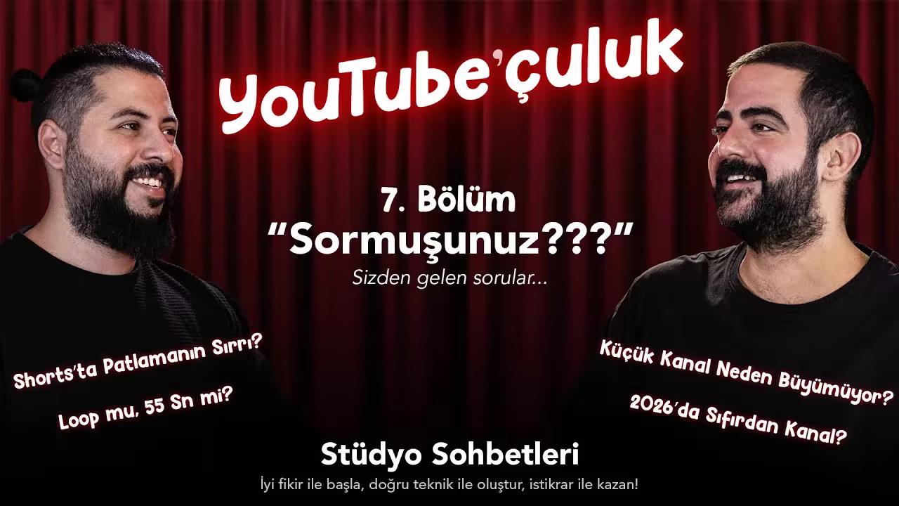 Küçük Kanal Neden Büyümüyor? Loop, Hook, CTA ile Çözüm | YouTube’çuluk 7. Bölüm
