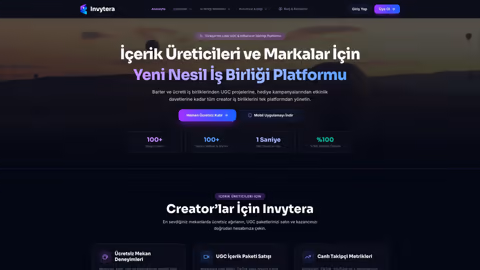 Invytera - İçerik Üretici & Marka İşbirliği SaaS Platformu