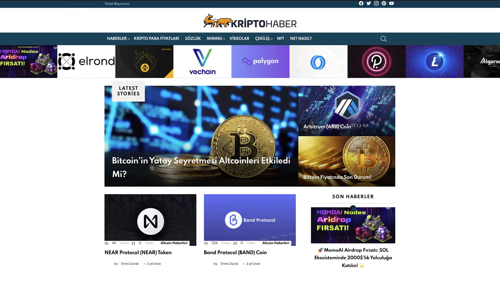 KriptoHaber - Kripto Para & Web3 Finans Portalı